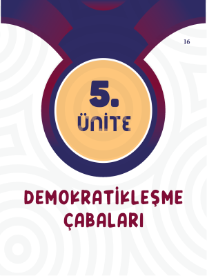 8. SINIF İNKILAP TARİHİ - SORU BANKASI - 5.ÜNİTE