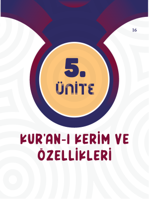 8. SINIF DİN KÜLTÜRÜ - SORU BANKASI - 5.ÜNİTE